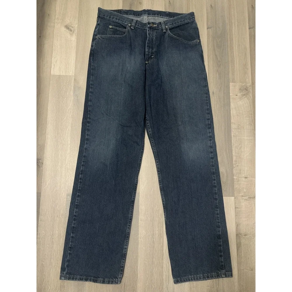 VTG Wrangler Jeans Co Men's Sz 34x32 Straight Leg Jeans Western Cowboy Casual